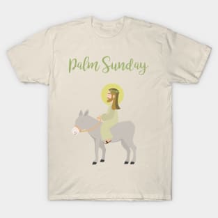 Jesus Riding Donkey Palm Sunday T-Shirt